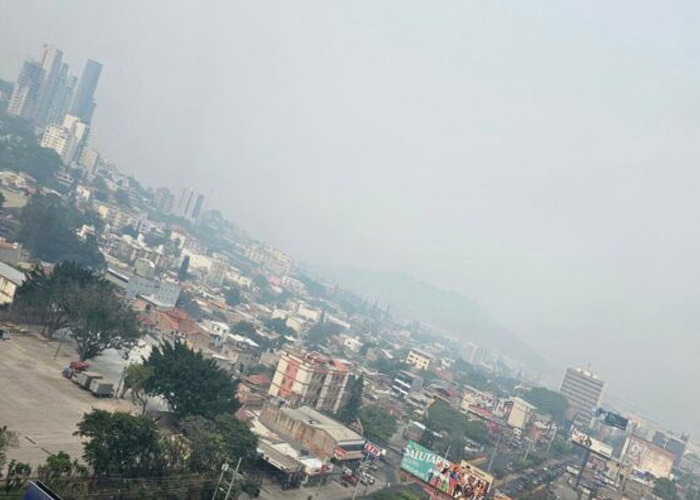 Alerta roja en siete departamentos por alta contaminación del aire en Honduras