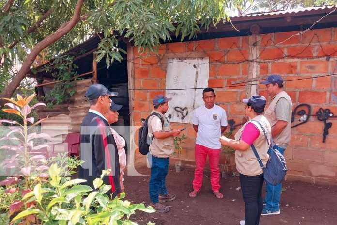 Familias en Chinandega participan en el Censo Poblacional y de Viviendas