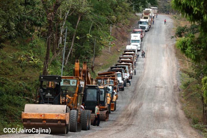 Foto: Inicia la construcción del segundo tramo de la Carretera Wanawana-San Pedro del Norte en Paiwás/Cortesía