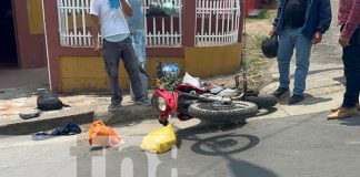 Foto: Acompañante de motocicleta lesionada al ser arrollados por una camioneta en Juigalpa/TN8