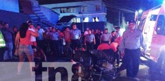 Foto: Colisión entre motociclistas frente a la estación policial de Matagalpa deja dos heridos/TN8