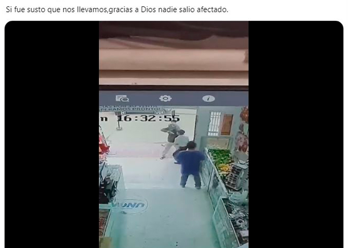 Foto: Aterrador robo en tienda /cortesía