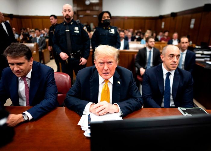 Foto: Donald Trump ante la justicia /cortesía