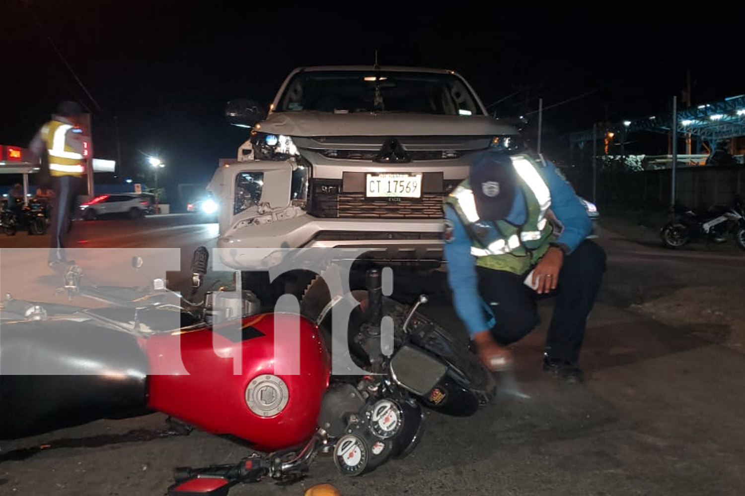 Foto: Camioneta embiste a motociclistas en Juigalpa/TN8