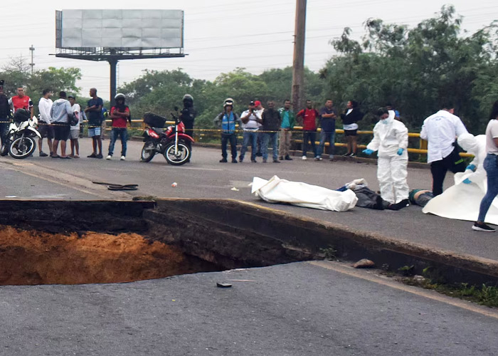 Cuatro muertos en Colombia por colapso de puente