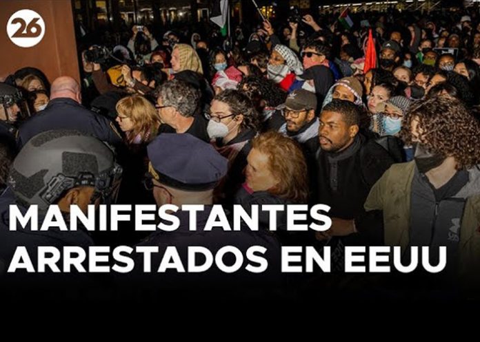 Más de 2.400 detenidos en manifestaciones antisionistas en EE.UU.