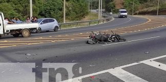 Foto: Motociclista y su acompañante en estado grave tras perder el control en El Crucero/TN8