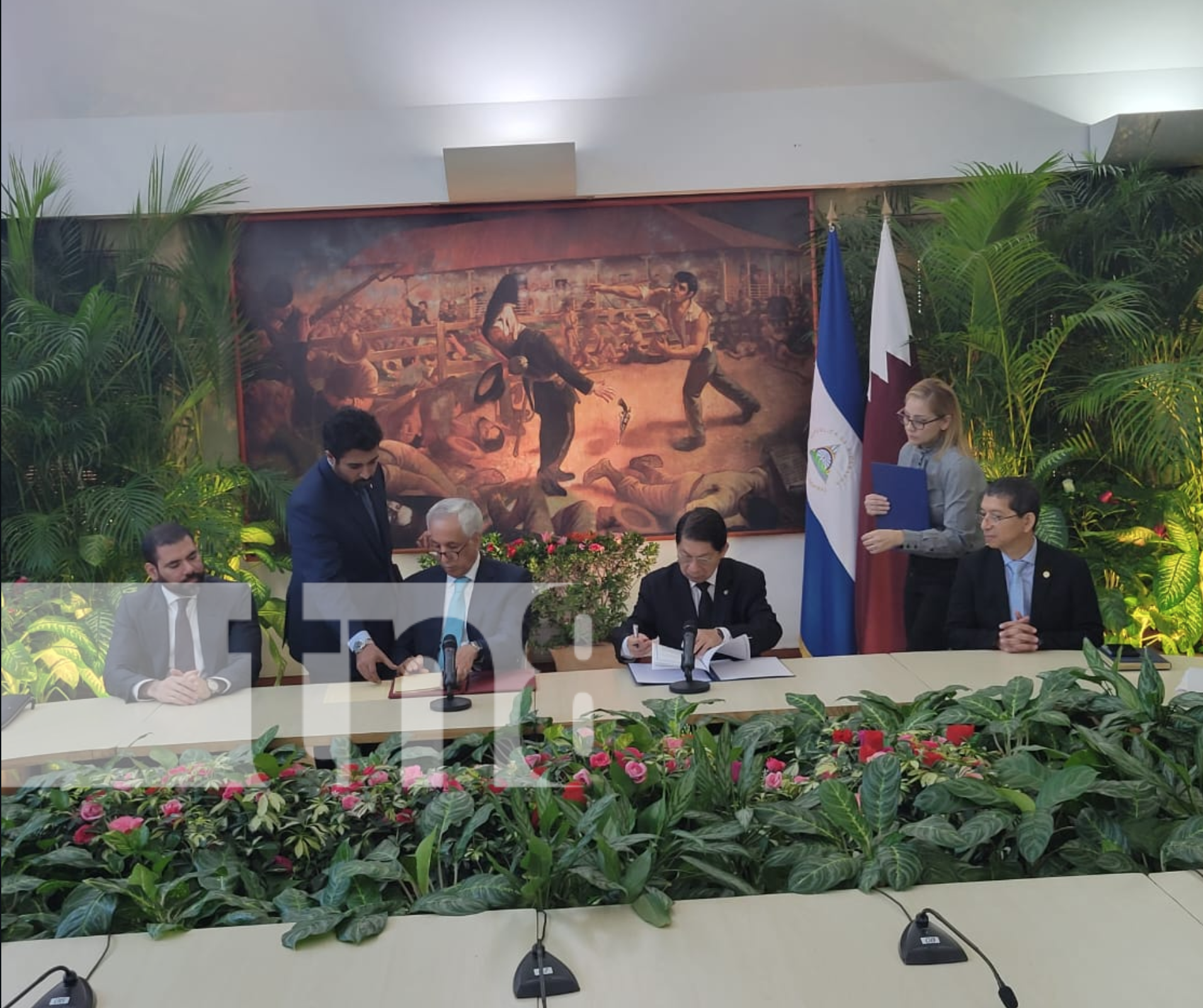 Foto: Nicaragua y Qatar firman importantes acuerdos / TN8