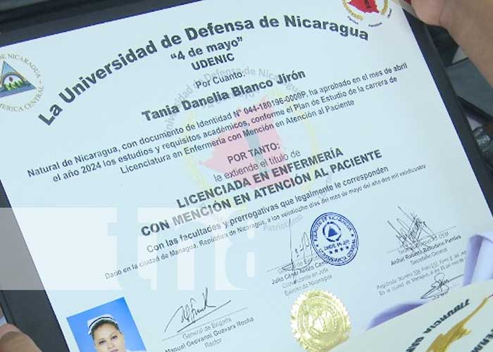 Foto: Graduación de enfermería en Nicaragua / TN8