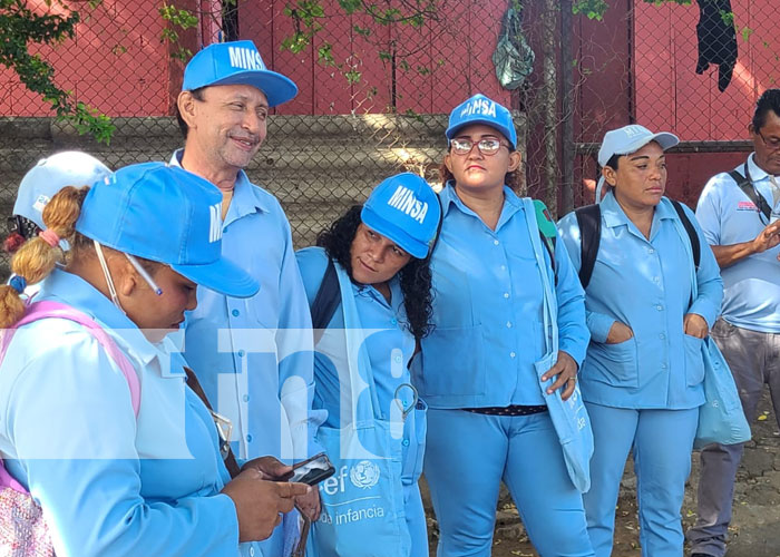 Foto: Brigadistas del MINSA en Managua / TN8