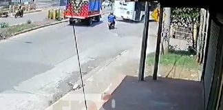 Foto: Momentos de la muerte de un motociclista cerca de El Mayoreo, Managua / TN8