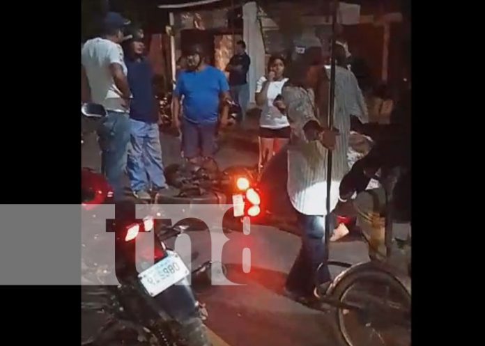 Foto: Choque de motociclista en Rivas / TN8