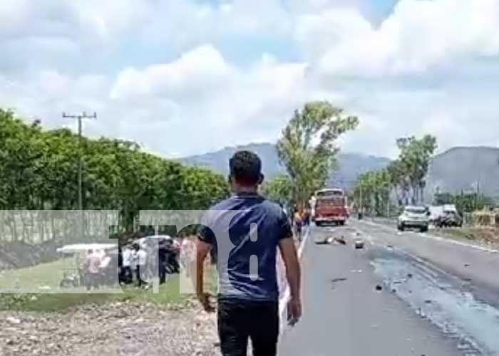 Foto: Mortal accidente entre San Isidro y Sébaco, Matagalpa / TN8