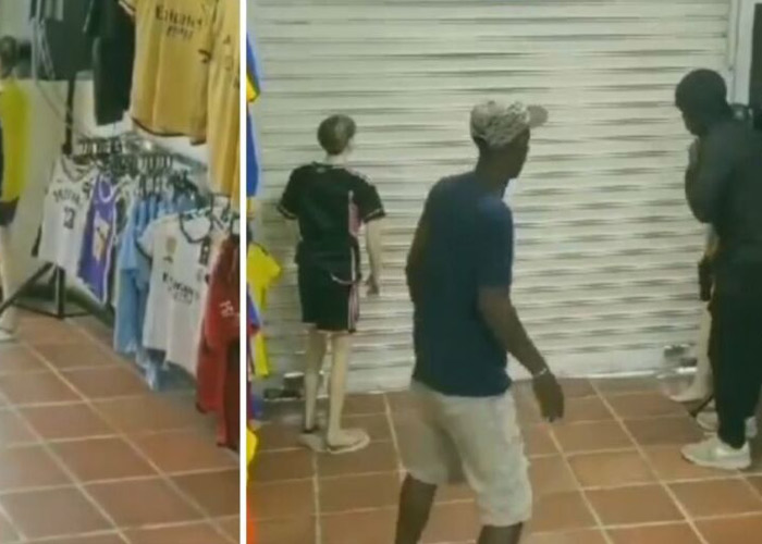 Vendedor encierra a ladrones dentro de tienda