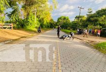 Foto: Giro indebido en u por parte de motorizado, provoca colisión de motocicletas en Jalapa/TN8