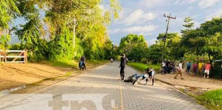 Foto: Giro indebido en u por parte de motorizado, provoca colisión de motocicletas en Jalapa/TN8