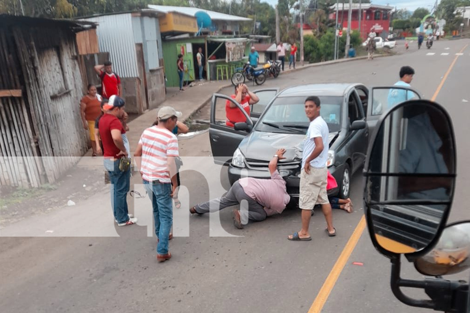 Foto: Niña es fue atropellada por un taxi en Villa Sandino, Chontales / TN8