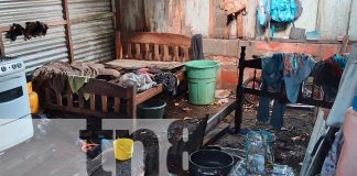 Foto: Lluvia provoca daños en vivienda del barrio Juan Emilio Menocal en Managua/TN8