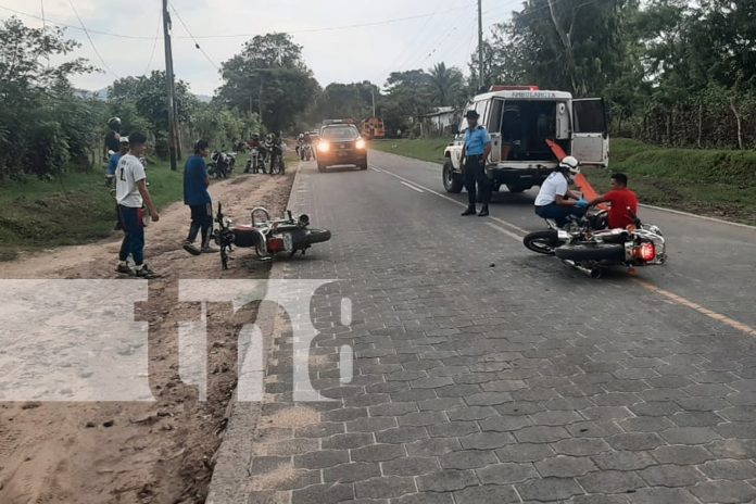 Foto: Motociclista lesionado en accidente en el empalme de la comunidad Santa Cruz, Jalapa/TN8