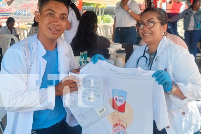 Ciudadanos llenan el Parque Sandino de Granada en jornada de donación de sangre