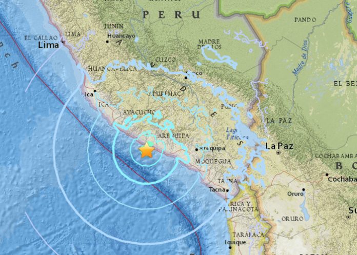 Sismo de magnitud 6,3 sacude el sur de Perú