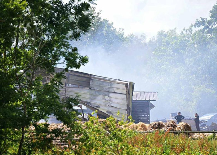 Caballos mueren en el incendio de un establo en Francia