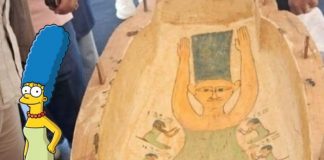 Foto: ¿Marge Simpson en antiguo Egipto? /cortesía