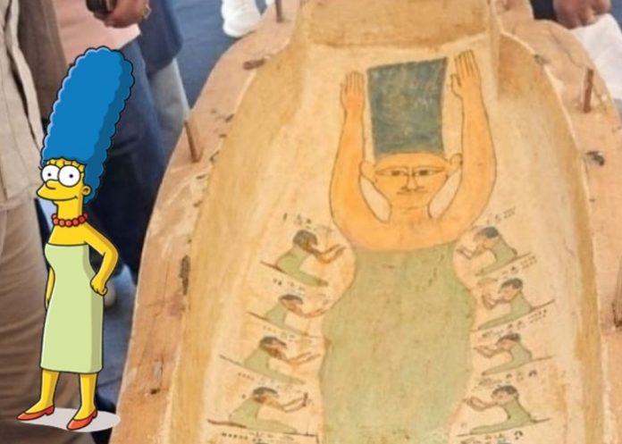 Foto: ¿Marge Simpson en antiguo Egipto? /cortesía