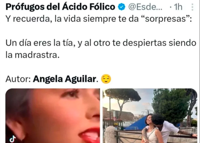 Foto: memes sobre Christian Nodal y Ángela Aguilar /cortesía  