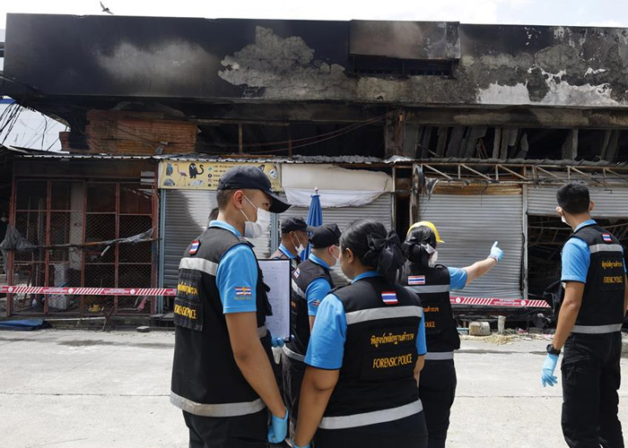 Foto: Devastador incendio de mercado en Tailandia /Cortesía