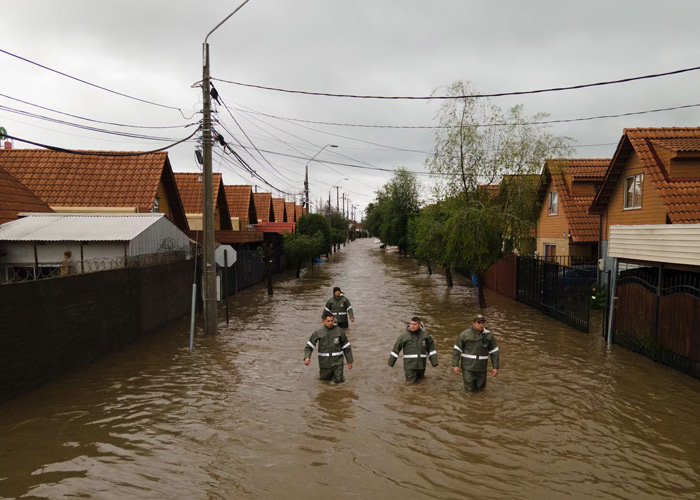 Foto: Chile bajo alerta máxima por arribo de intensas lluvias /Cortesía