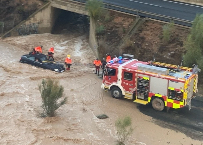 Foto: Lluvias torrenciales, destrucción y caos en España /Cortesía