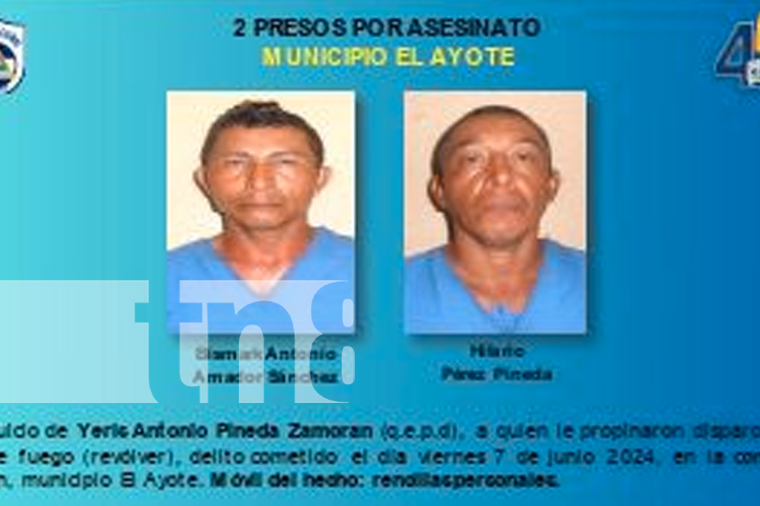 Foto: Desarticulan red de abastecedores de droga y presuntos asesinos en Chontales/TN8