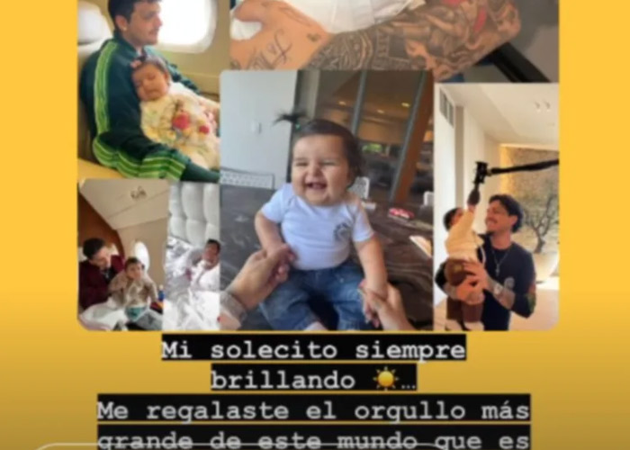 Foto: Christian Nodal celebró su primer "Día del Padre” /Cortesía