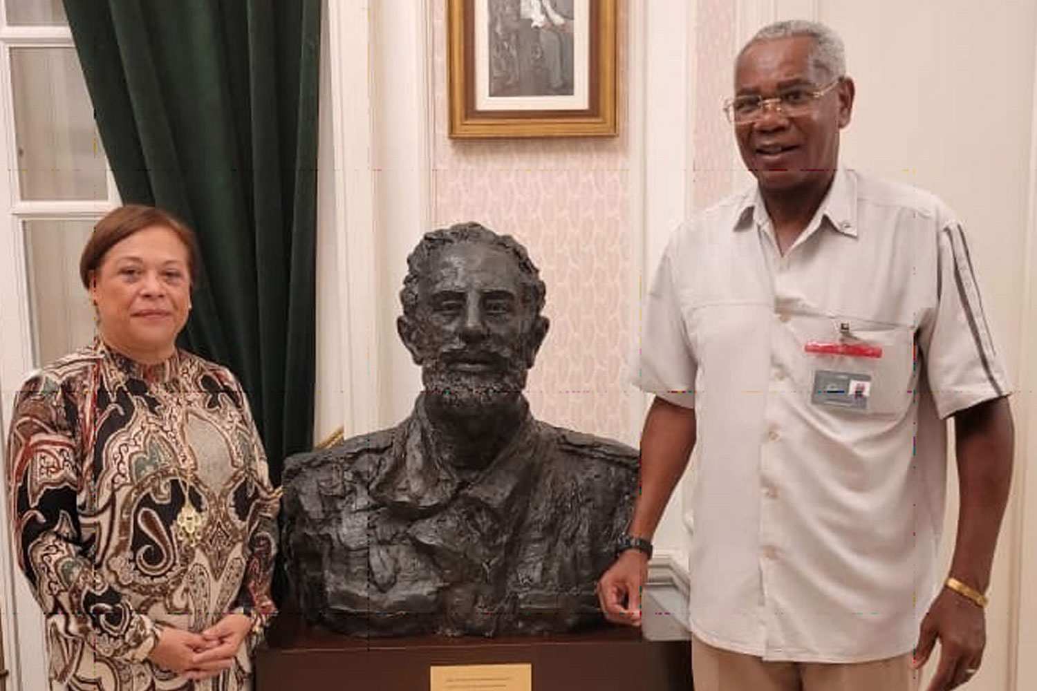 Foto Embajadora de Nicaragua en Cuba visita el Centro Fidel Castro en La Habana / Cortesía