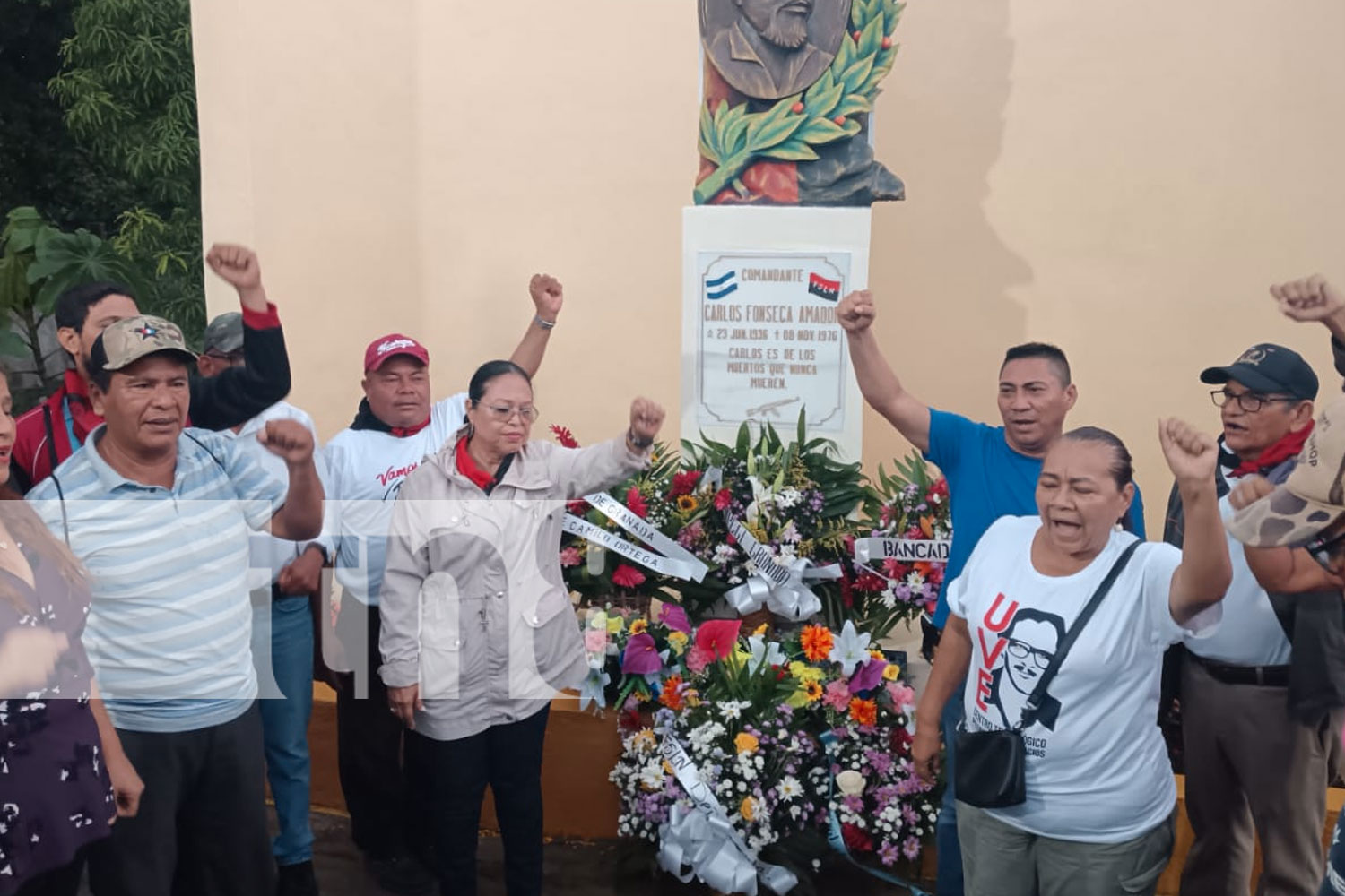 Foto: Ofrendas florales y actos culturales en toda Nicaragua al fundador del FSLN/TN8