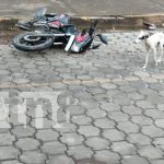 Foto: Motociclista termina malherido por irrespetar las señales de tránsito en Rivas/TN8