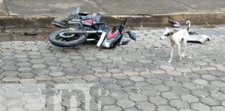 Foto: Motociclista termina malherido por irrespetar las señales de tránsito en Rivas/TN8