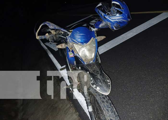 Foto: Motociclista lesionado tras manejar en estado de ebriedad, en Wiwilí, Nueva Segovia/TN8
