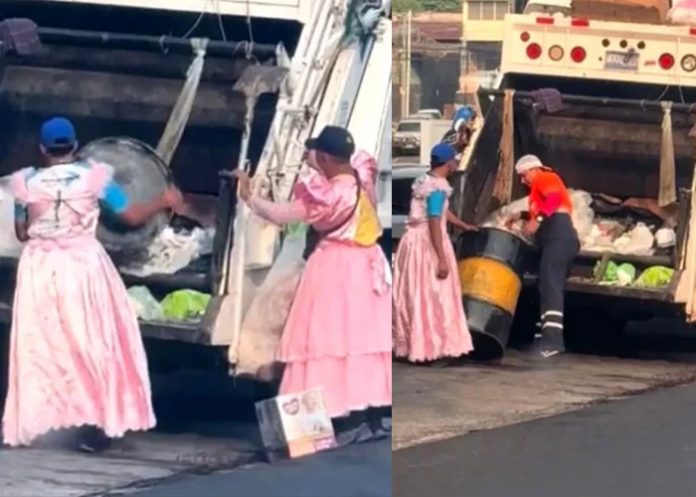 Foto: Virales por trabajar vestidos de princesas /Cortesía