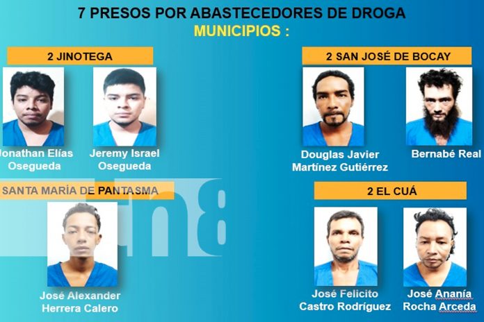 Foto: Desarticulada red de drogas en Jinotega: 7 Detenidos por distribución de estupefacientes/TN8