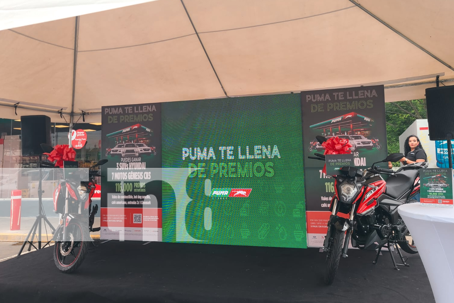 Puma Energy premia a sus clientes con sorteos de motos y carros en Nicaragua