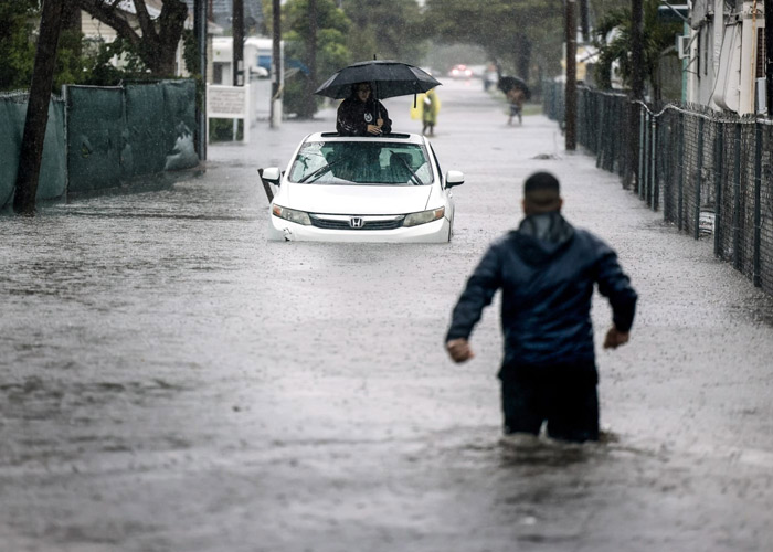 Foto: Torrenciales lluvias paralizan Florida /Cortesía