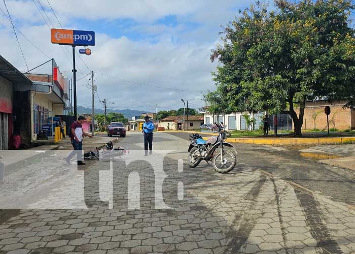 Foto: Motociclista invade carril y provoca accidente de tránsito en Jalapa/ TN8