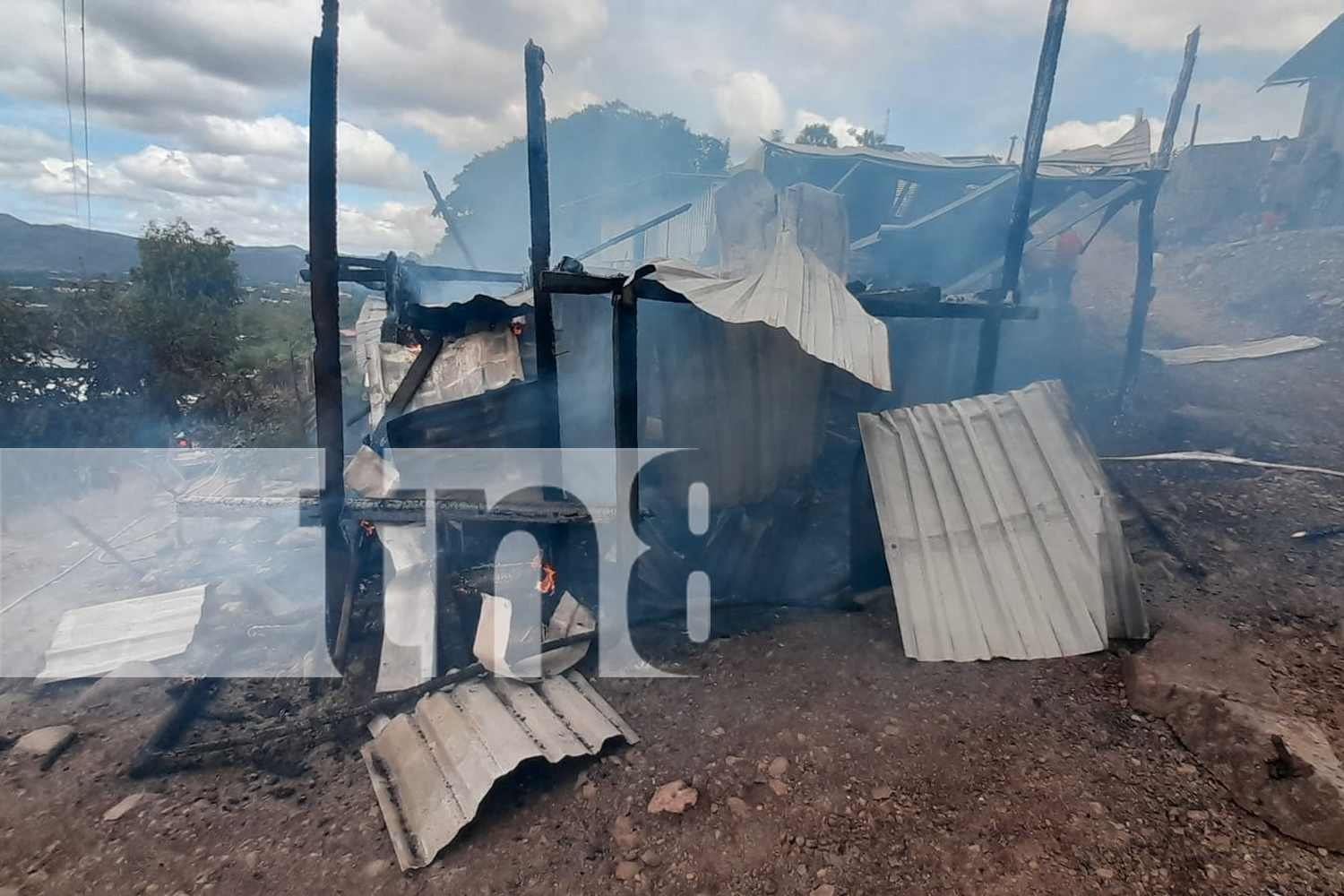 Foto: Incendio arrasó con 4 viviendas en Estelí / TN8