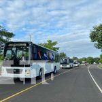 Foto: Militancia celebra llegada de buses chinos en Chinandega/ TN8