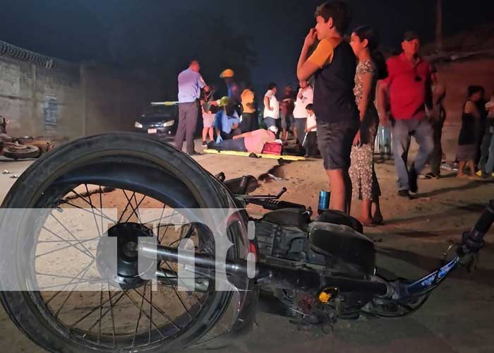 Foto: Motociclista no logra llegar a su destino en Jalapa/TN8