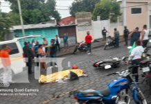 Foto; Cámaras de seguridad capturan impactante accidente en el distrito dos de Managua/ TN8