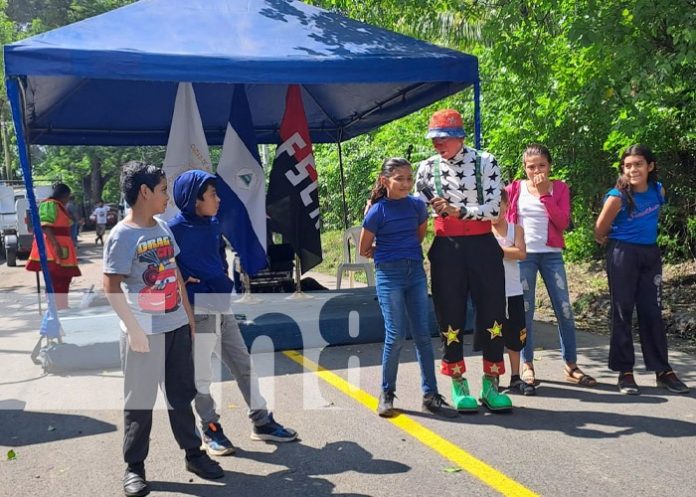 Entrega de calles asfaltadas en Managua 