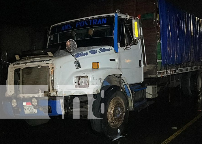 Foto: Choque con camión estacionado en Santo Tomás, Chontales / TN8